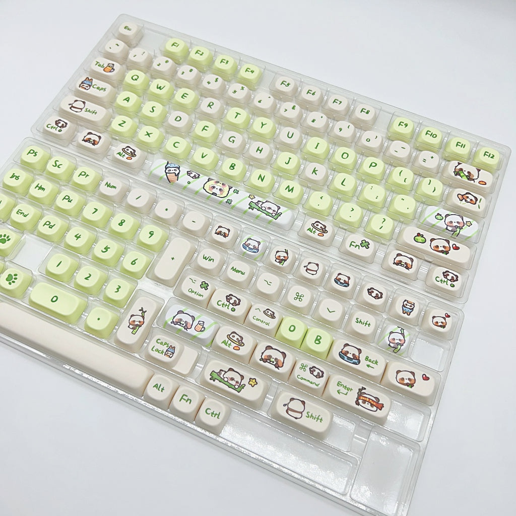 Milk Green Panda MOA Keycap PBT Dye Sublimation