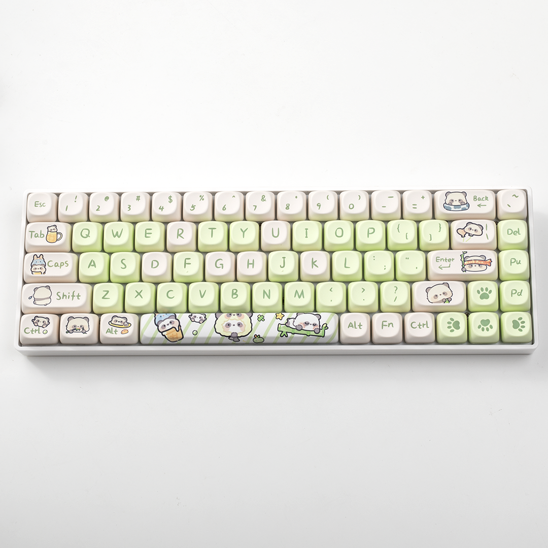 Milk Green Panda MOA Keycap PBT Dye Sublimation