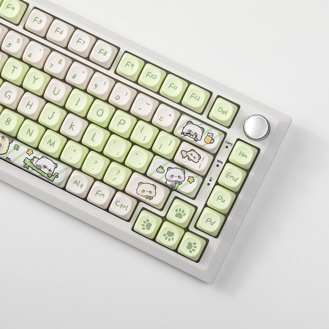 Milk Green Panda MOA Keycap PBT Dye Sublimation