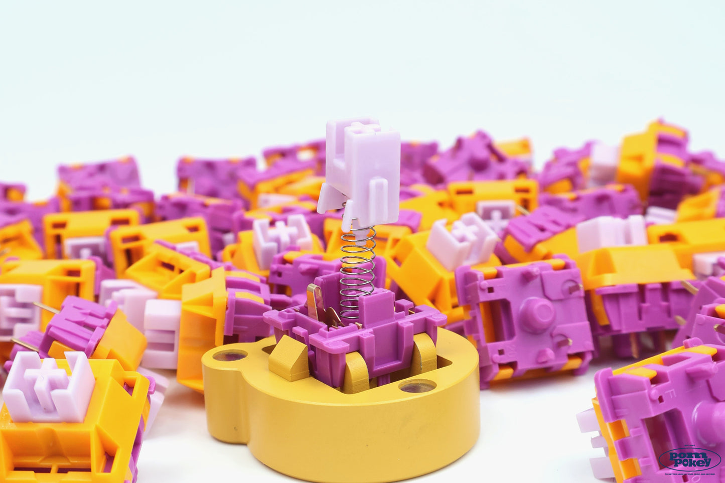 Huano Grape Orange Linear Switches Factory Lubed (10pcs)