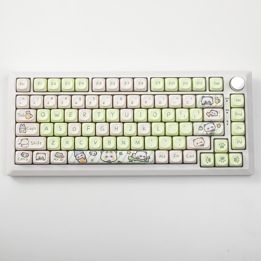 Milk Green Panda MOA Keycap PBT Dye Sublimation