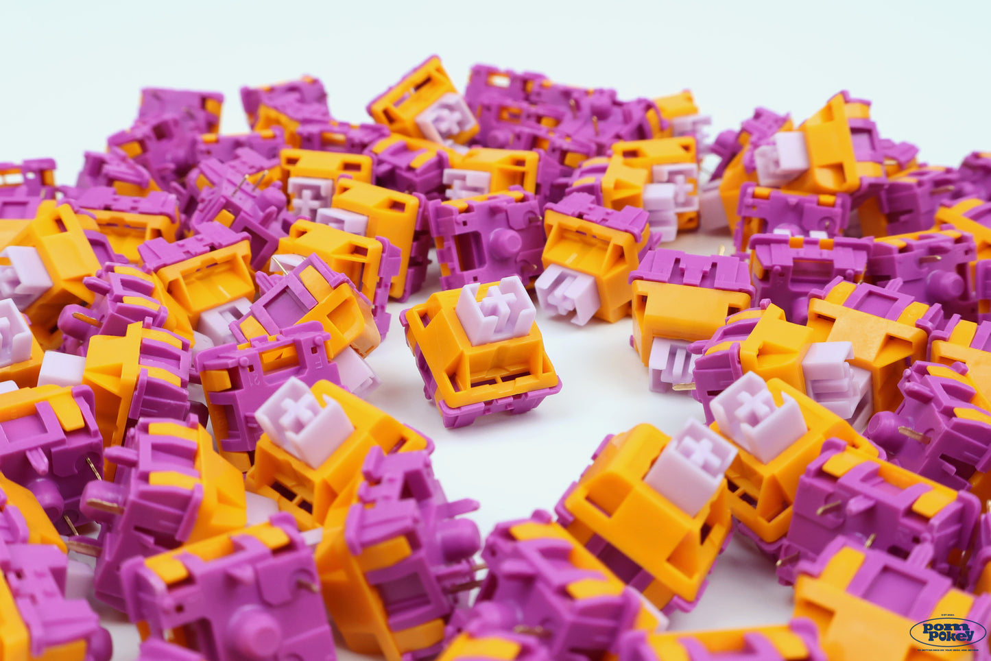 Huano Grape Orange Linear Switches Factory Lubed (10pcs)