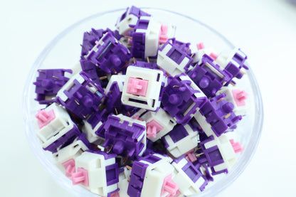 HMX x UNIKEYS Purple Dawn Linear Switches Factory Lubed (10pcs)