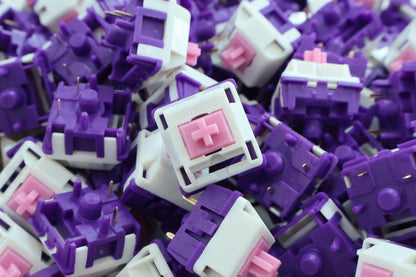 HMX x UNIKEYS Purple Dawn Linear Switches Factory Lubed (10pcs)