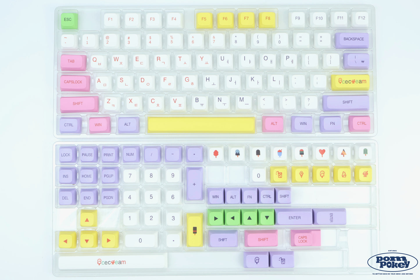 Popsicle Hangul  Keycap Set