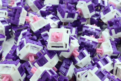 HMX x UNIKEYS Purple Dawn Linear Switches Factory Lubed (10pcs)